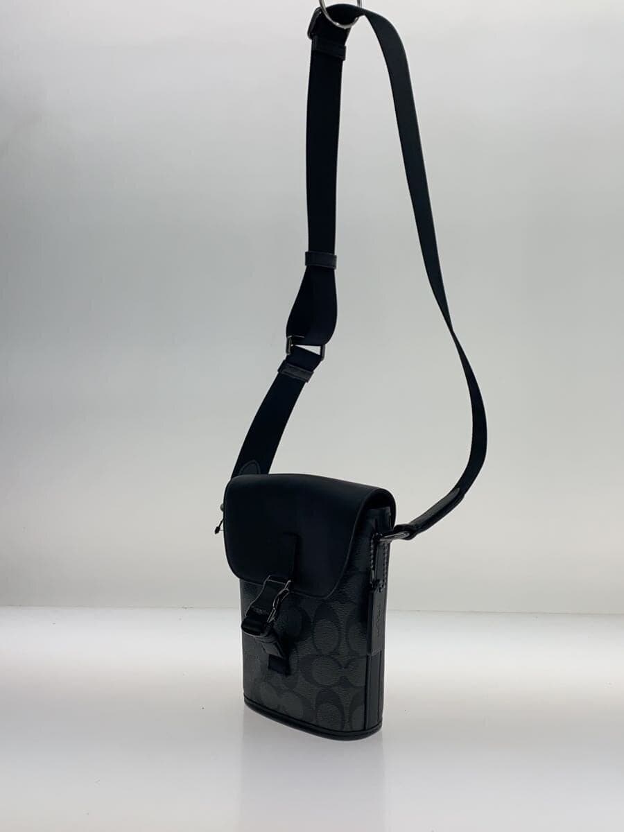 COACH Shoulder Bag PVC BLK All Over Pattern C3134 2