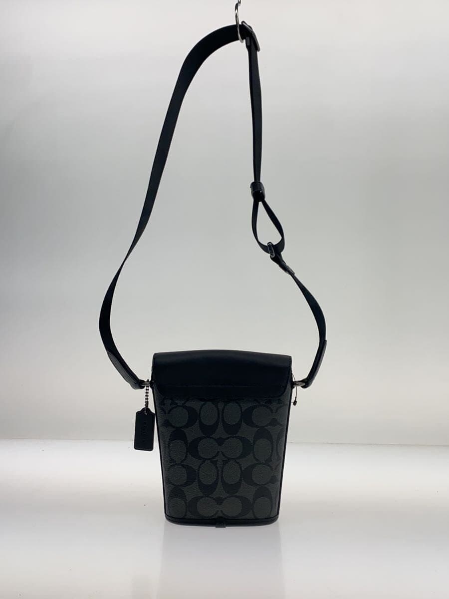 COACH Shoulder Bag PVC BLK All Over Pattern C3134 3