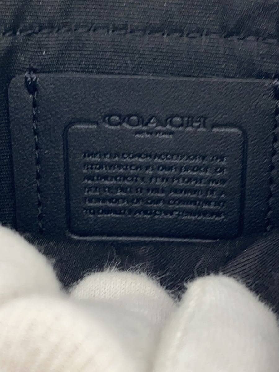 COACH Shoulder Bag PVC BLK All Over Pattern C3134 5