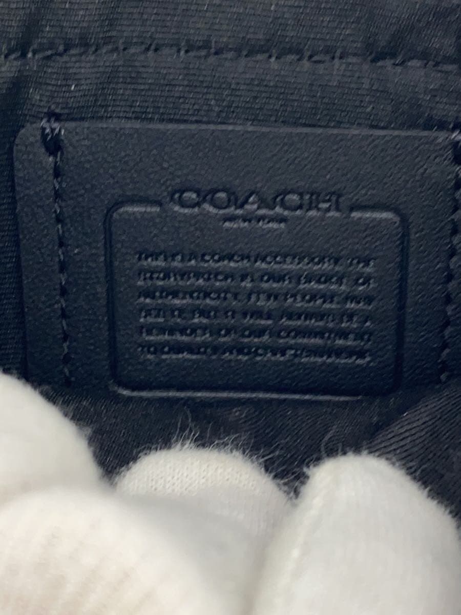 COACH Shoulder Bag PVC BLK All Over Pattern C3134 5