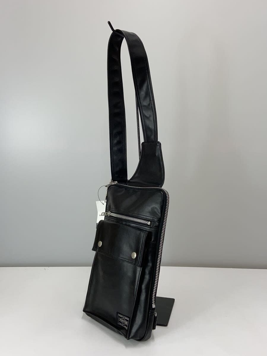 PORTER Shoulder Bag Leather BLK 707-06127 2