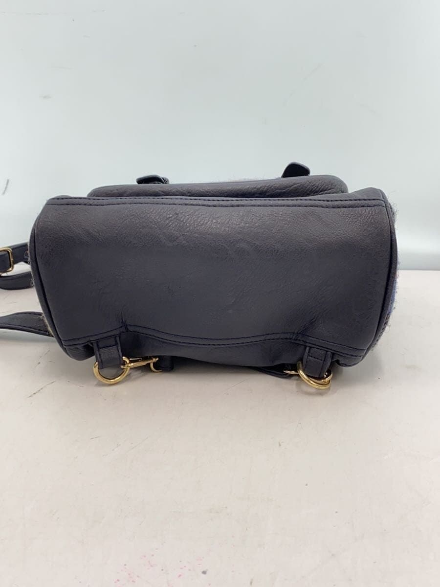 HARRIS TWEED x CLOSSHI Backpack Suede Multicolor Pass Case 4