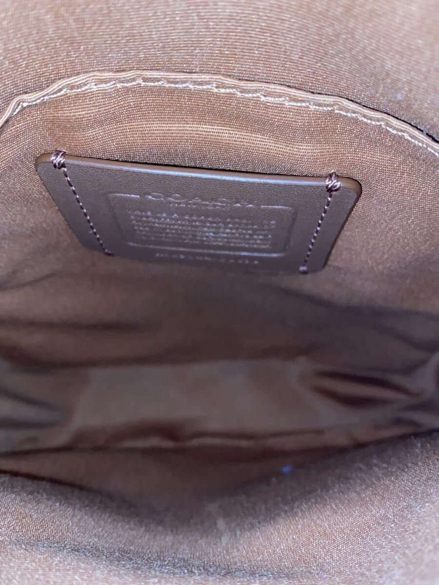 COACH Shoulder Bag Leather WHT All Over Pattern CJ670 6