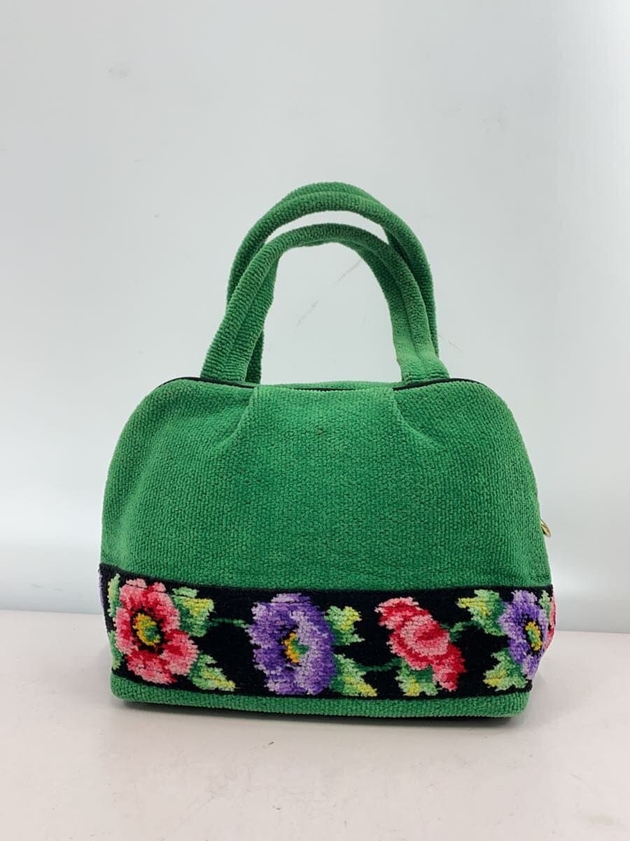 FEILER Handbag Corduroy GRN Floral 3