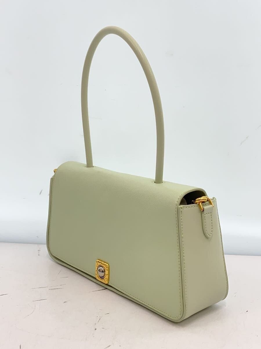 CHARLES&KEITH Abyss Elongated Handle Trapeze Bag Leather GRN Solid 2