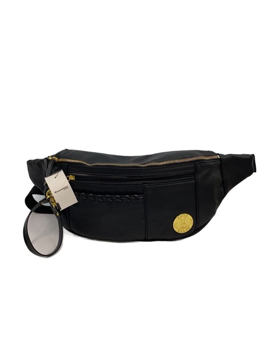Roen Waist Bag Leather BLK Solid