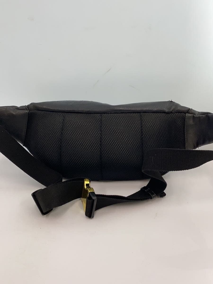 Roen Waist Bag Leather BLK Solid 3
