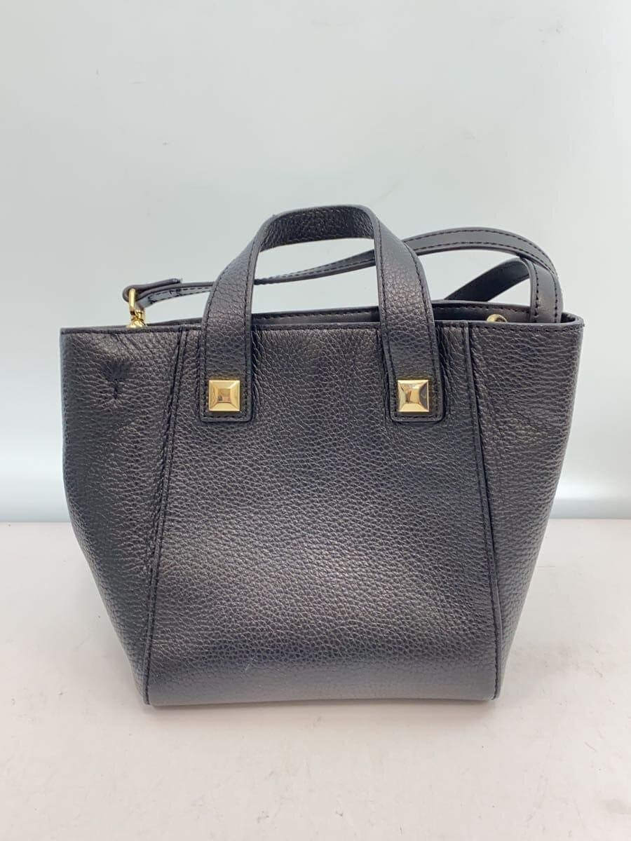 FURLAAERODITE MINI TOTE Shoulder Bag Leather BLK Solid 3