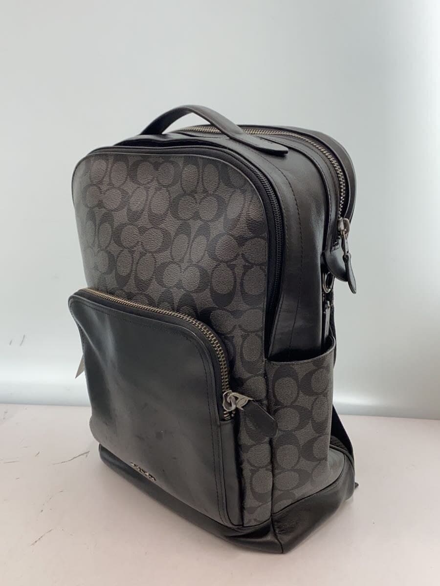 COACH Signature Graham Backpack Rucksack Leather BLK F38755 2
