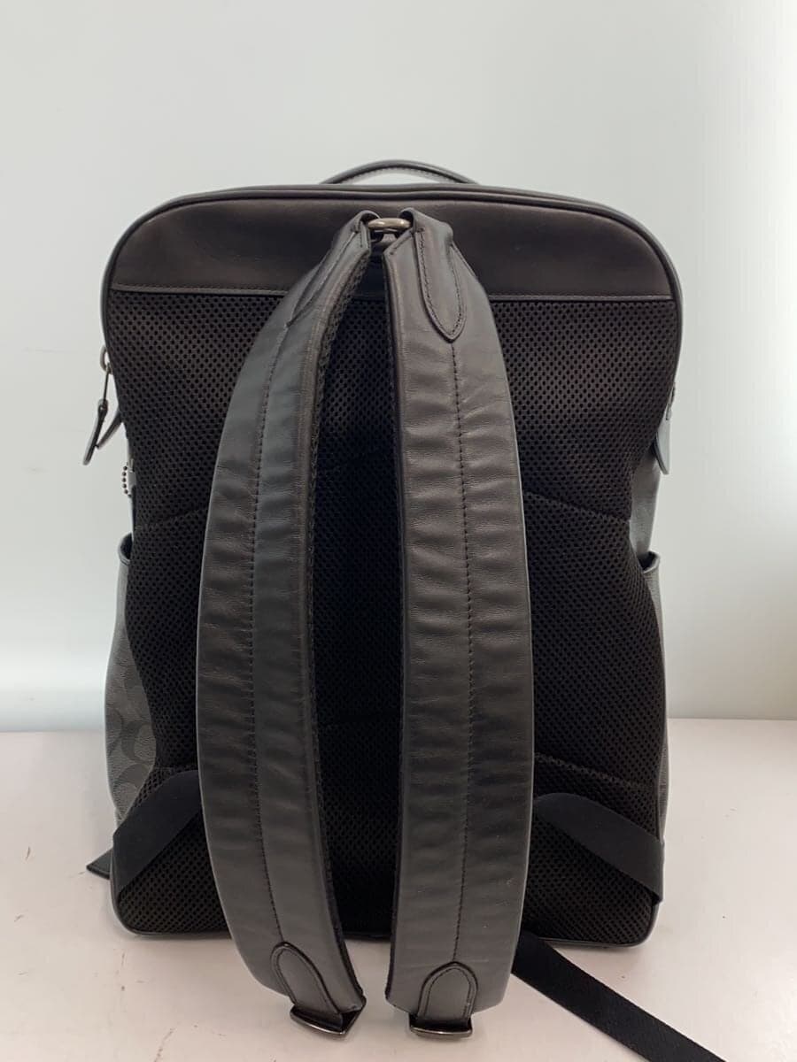 COACH Signature Graham Backpack Rucksack Leather BLK F38755 3