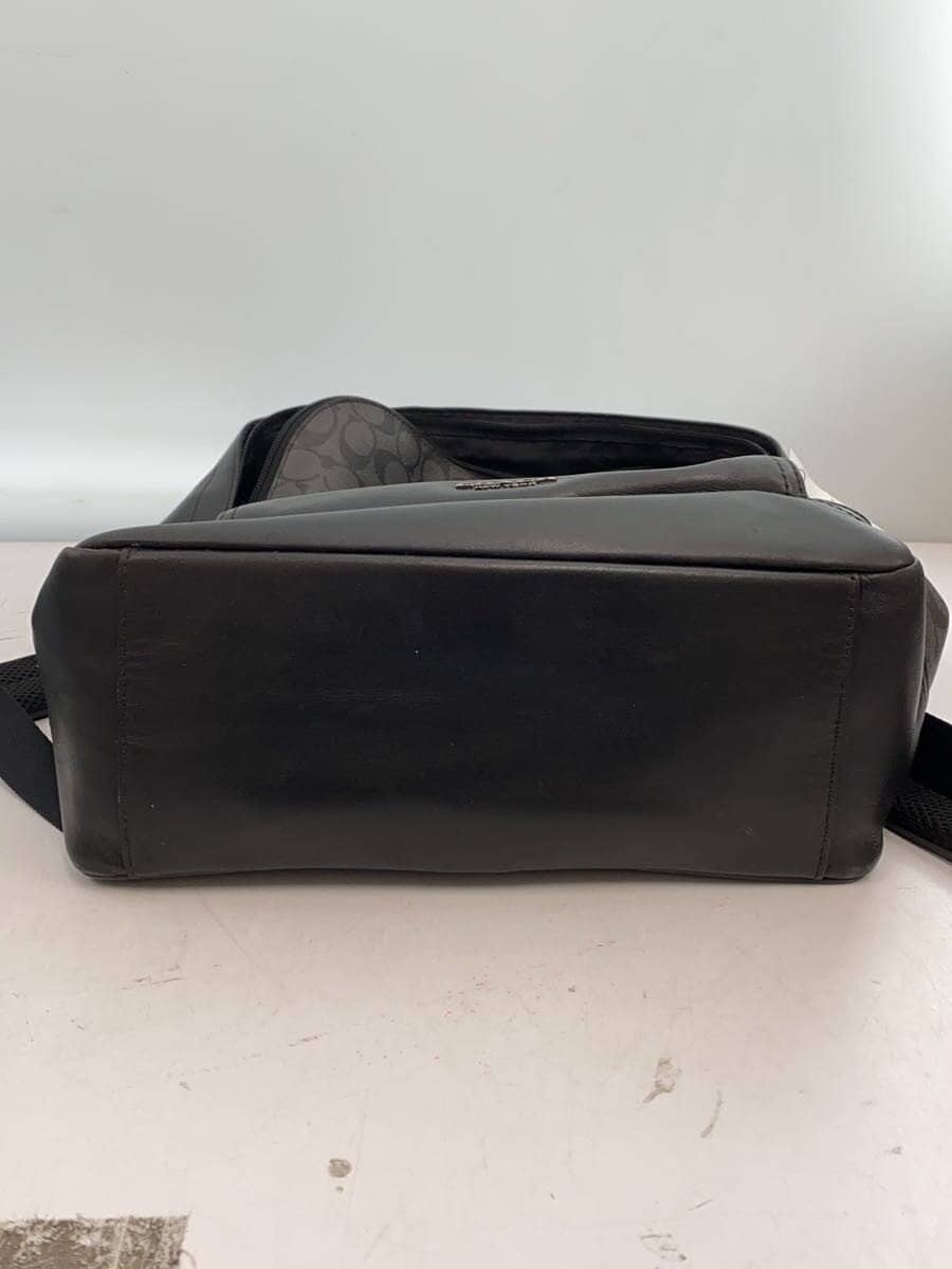 COACH Signature Graham Backpack Rucksack Leather BLK F38755 4