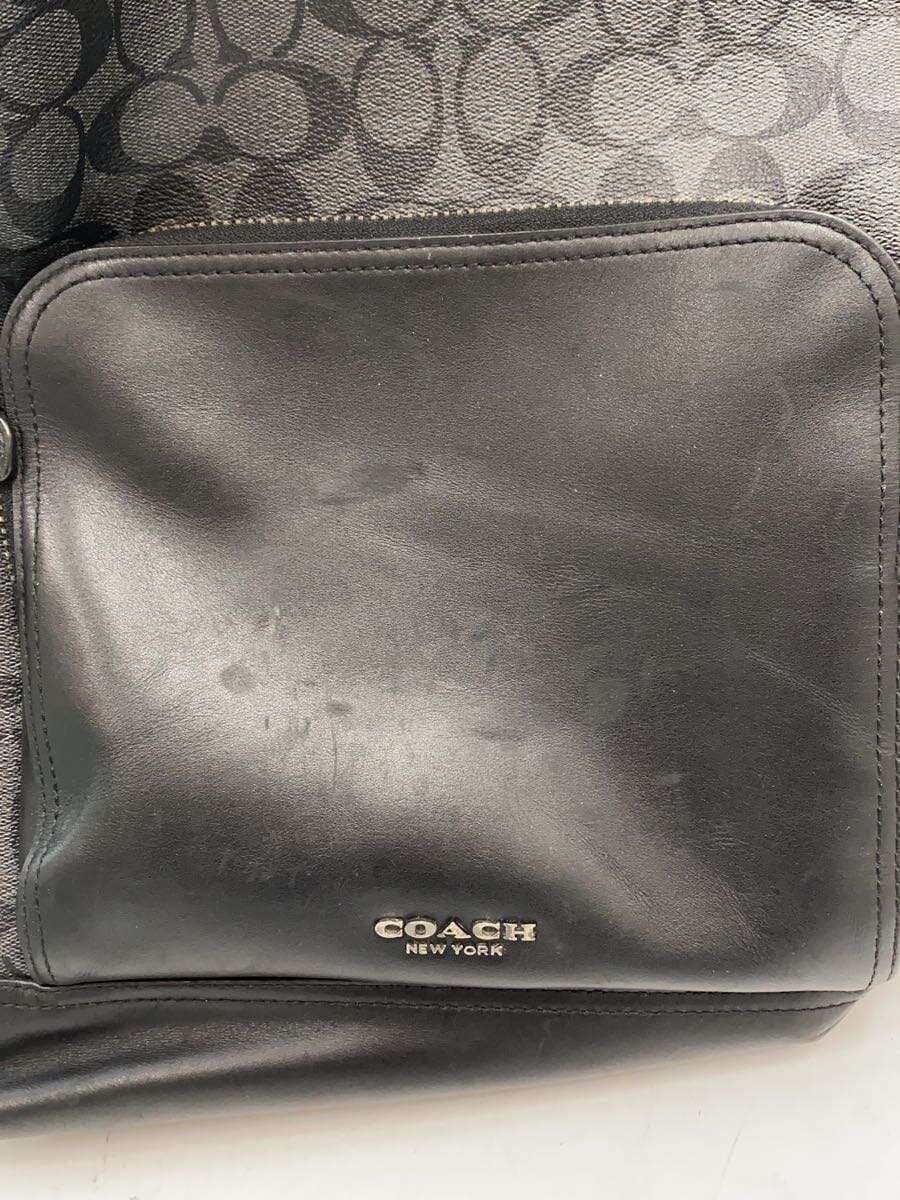 COACH Signature Graham Backpack Rucksack Leather BLK F38755 7