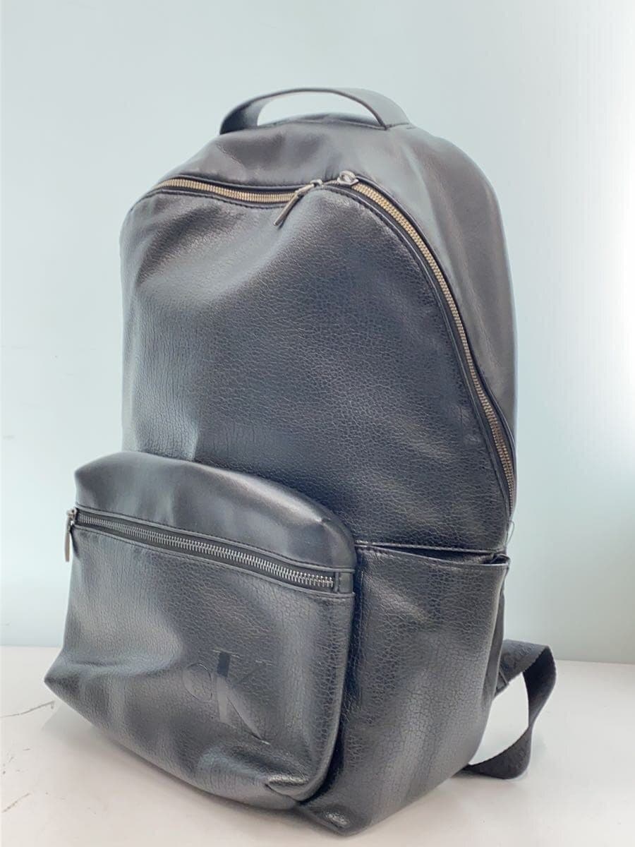Calvin Klein Backpack Leather BLK 2