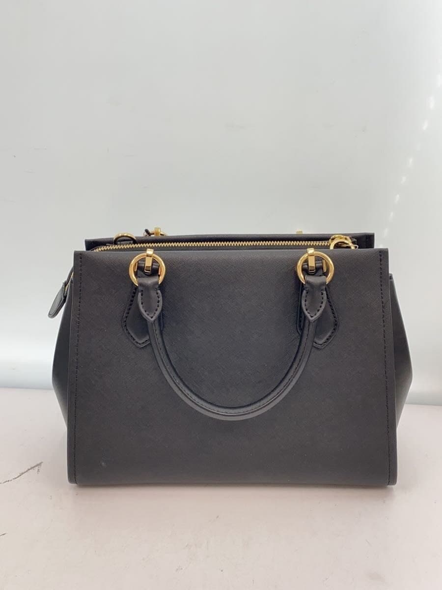 MICHAEL KORS Shoulder Bag Leather Black Solid 30S2G6AS2L 3