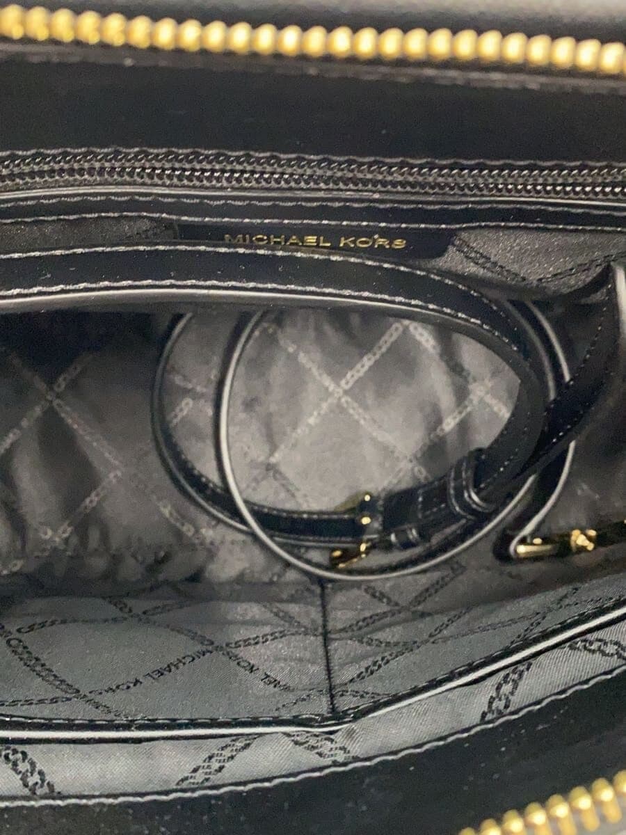 MICHAEL KORS Shoulder Bag Leather Black Solid 30S2G6AS2L 6