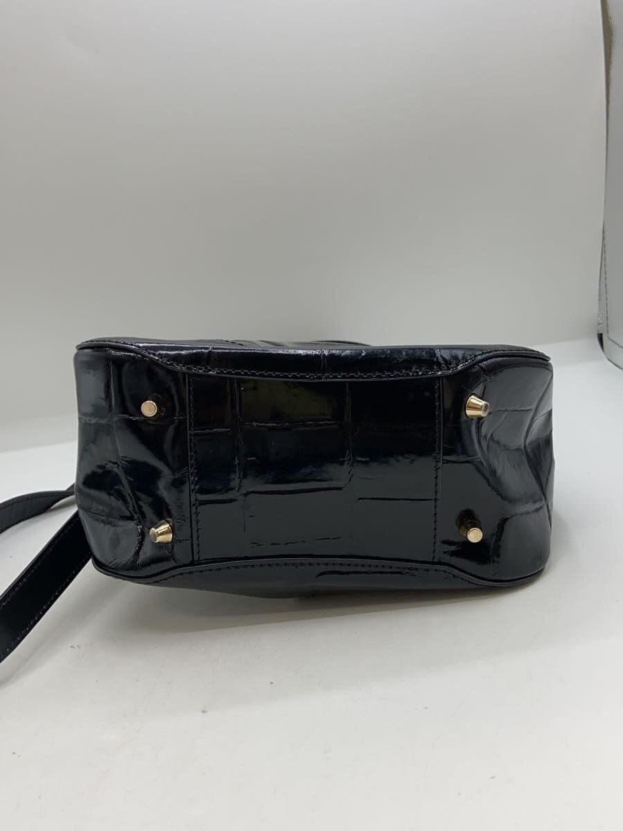 FURLA shoulder bag leather BLK 4