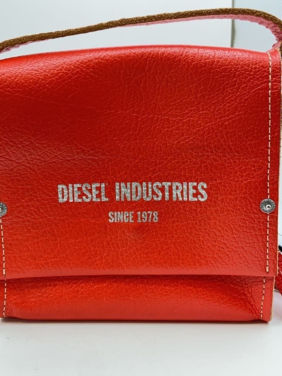 DIESEL Shoulder Bag Leather RED 5