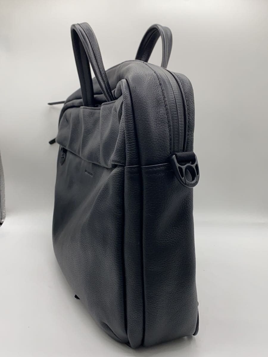 BROSKI AND SUPPLY Briefcase Leather BLK BBOM-811 3-Way Waterproof Leather 2