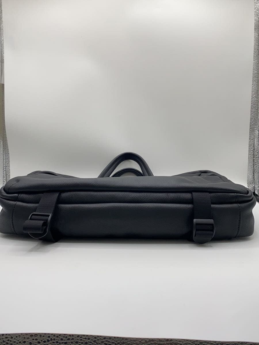 BROSKI AND SUPPLY Briefcase Leather BLK BBOM-811 3-Way Waterproof Leather 4