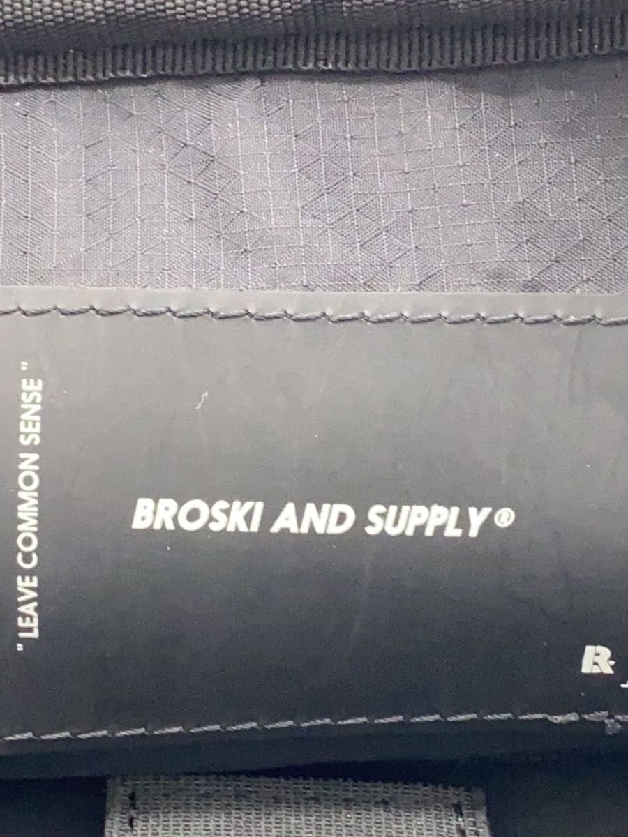 BROSKI AND SUPPLY Briefcase Leather BLK BBOM-811 3-Way Waterproof Leather 5