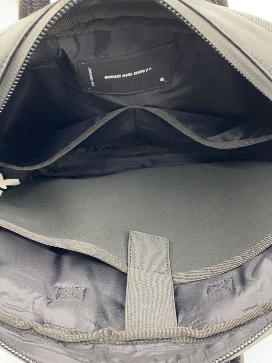 BROSKI AND SUPPLY Briefcase Leather BLK BBOM-811 3-Way Waterproof Leather 6