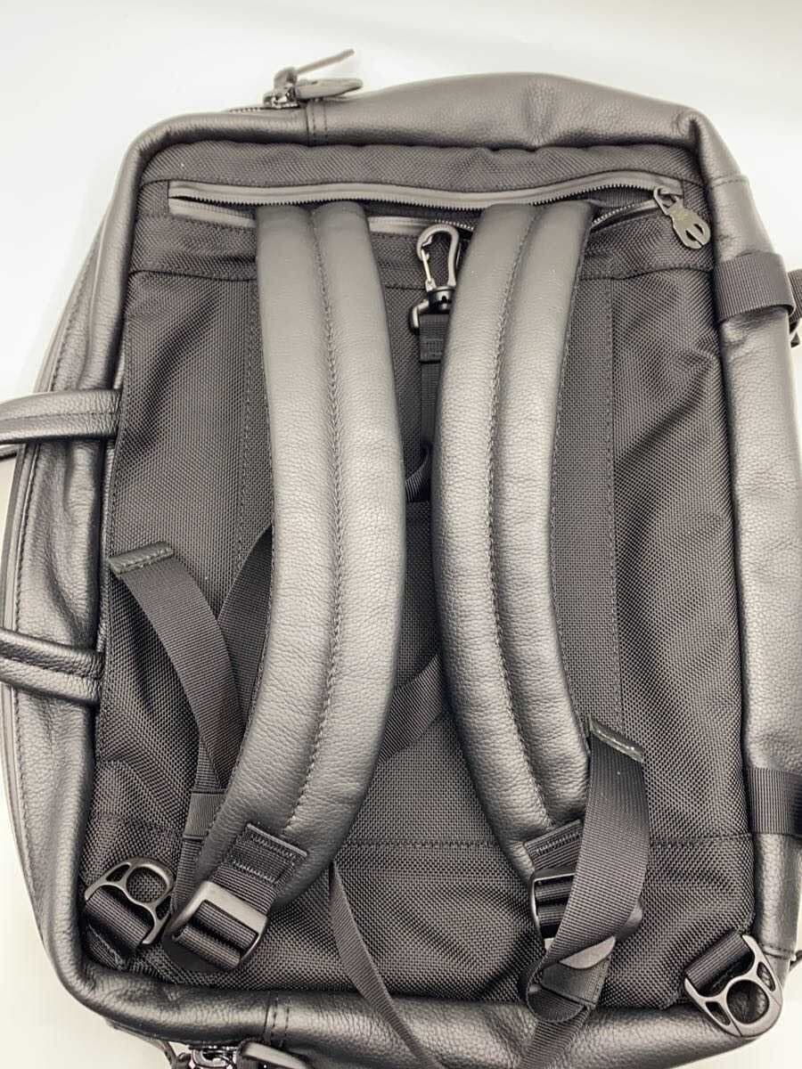 BROSKI AND SUPPLY Briefcase Leather BLK BBOM-811 3-Way Waterproof Leather 9