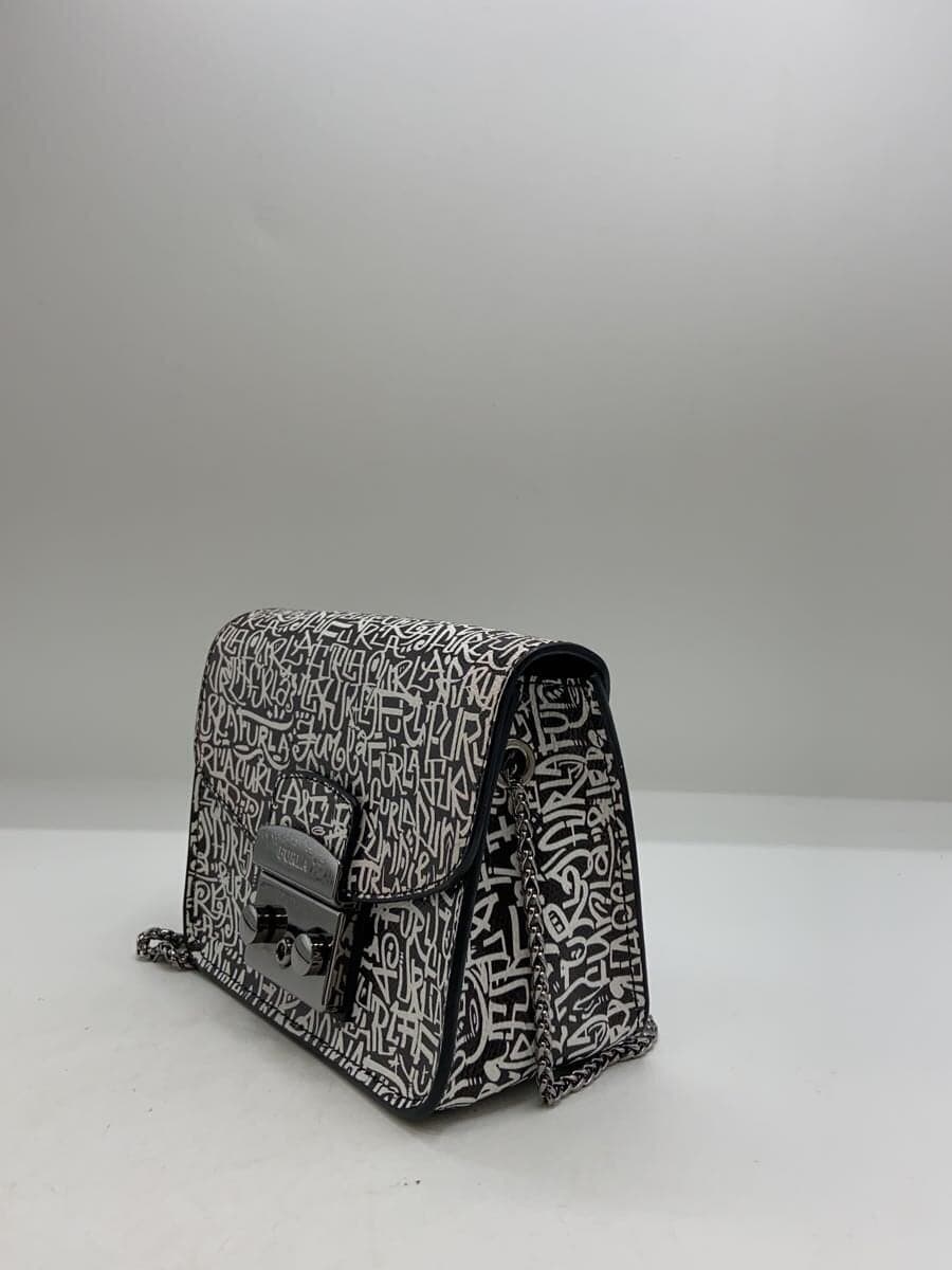 FURLA Metropolis Graffiti Shoulder Bag -- BLK All-over pattern 2