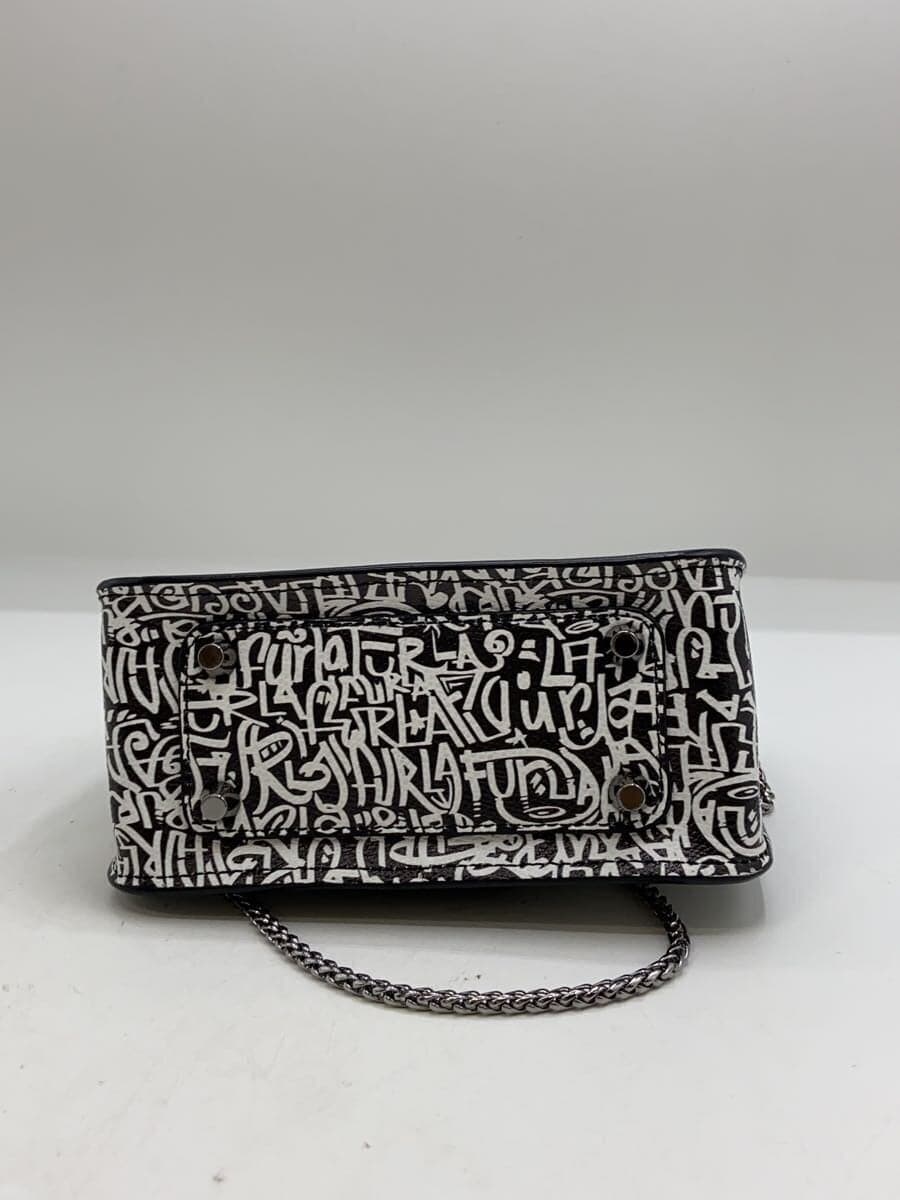 FURLA Metropolis Graffiti Shoulder Bag -- BLK All-over pattern 4