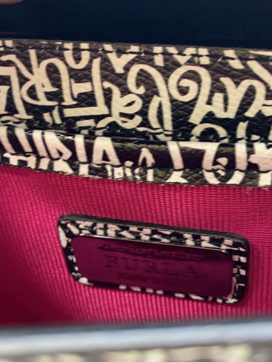 FURLA Metropolis Graffiti Shoulder Bag -- BLK All-over pattern 7