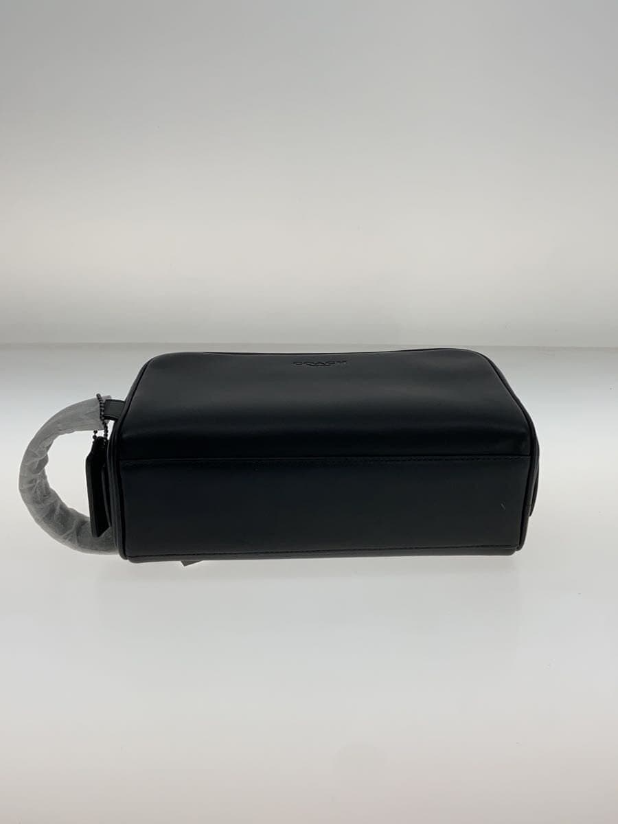 COACH Second Bag Leather BLK CAT30 4
