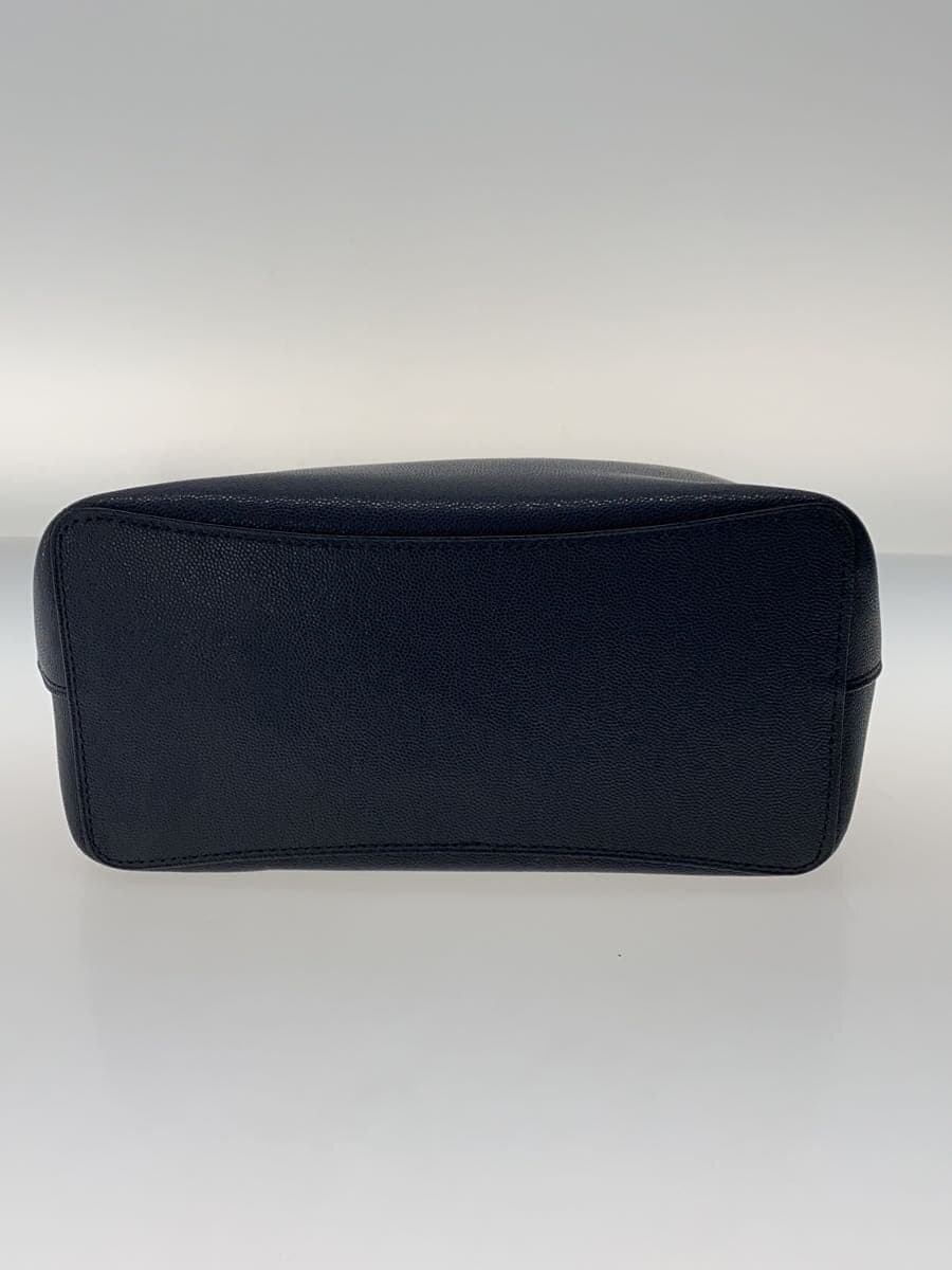 COACH Handbag Leather NVY Solid 91379 4