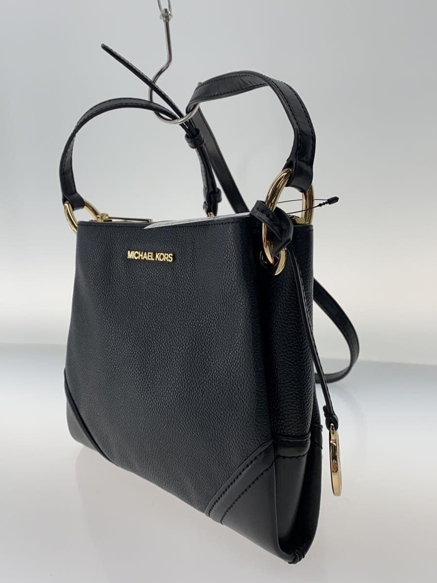 MICHAEL KORS Shoulder Bag Leather BLK Solid 35H9GNIC9L 2