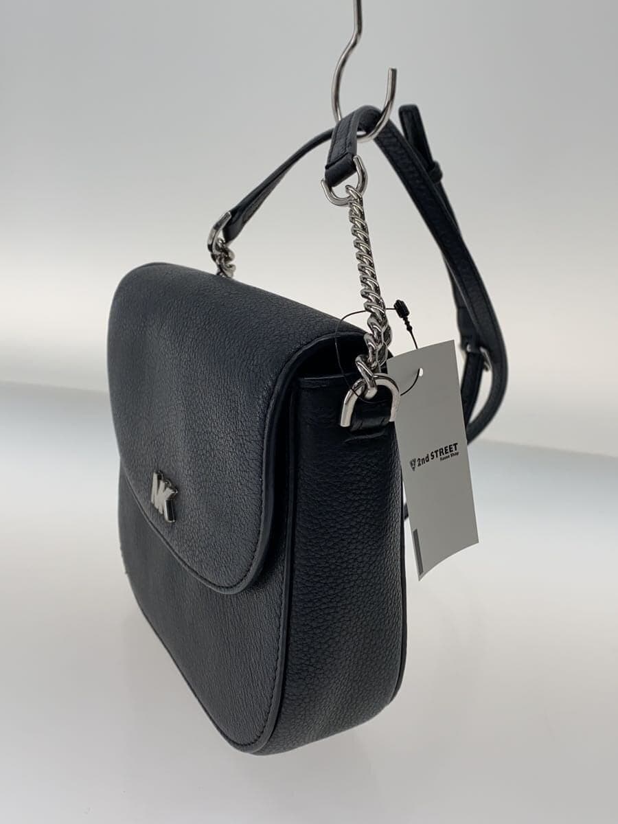 MICHAEL KORS Shoulder Bag Leather BLK OA-1811 2