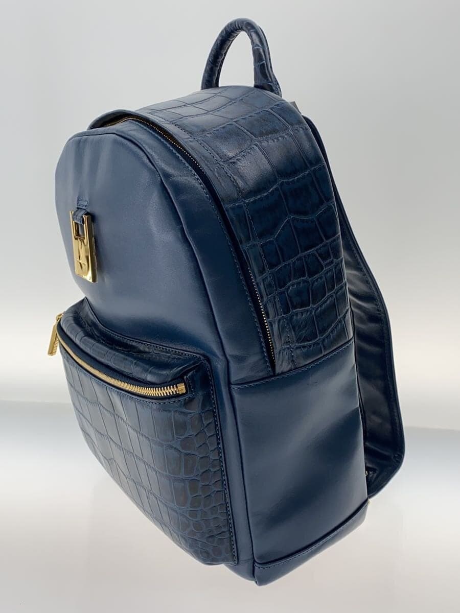 Other Brand Backpack Leather BLK 2