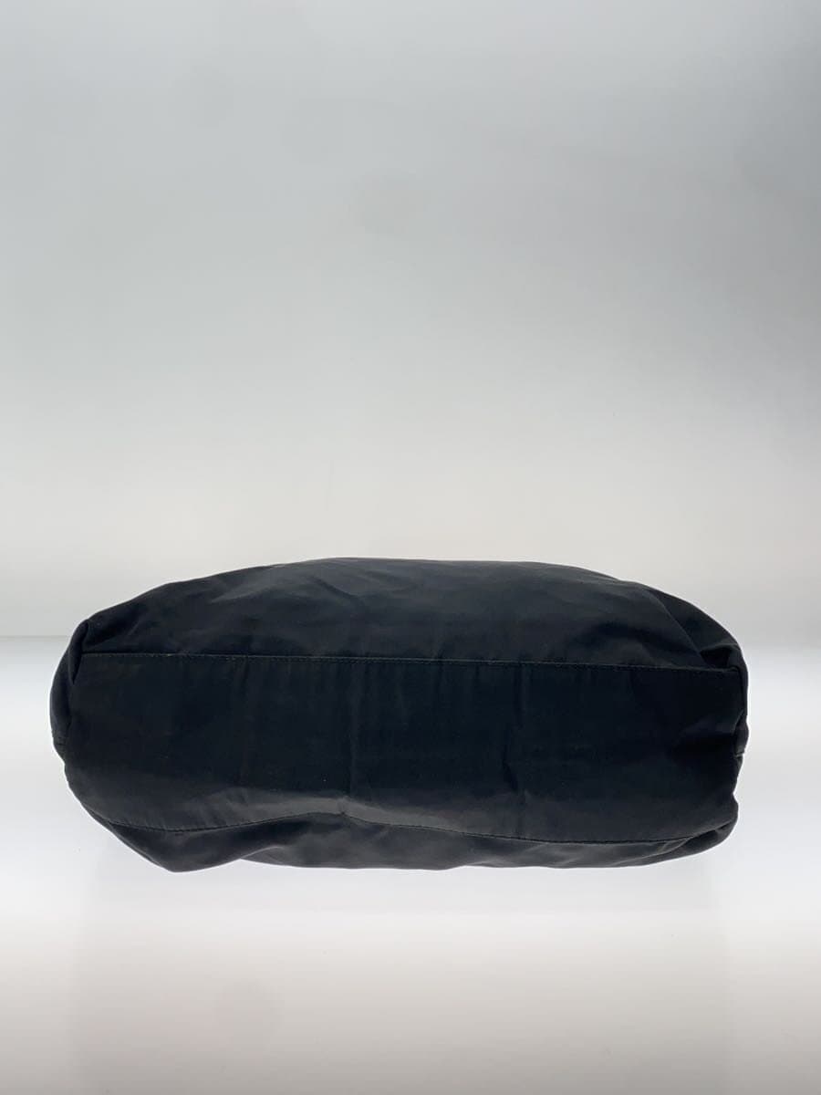 PRADA Inside No Zipper Pull Tote Bag Nylon BLK 4