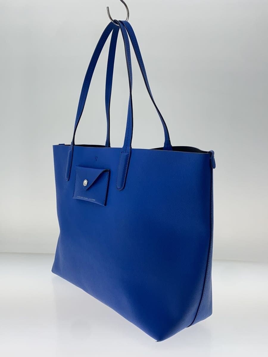 MARC BY MARC JACOBS Tote Bag Leather BLU Solid 2