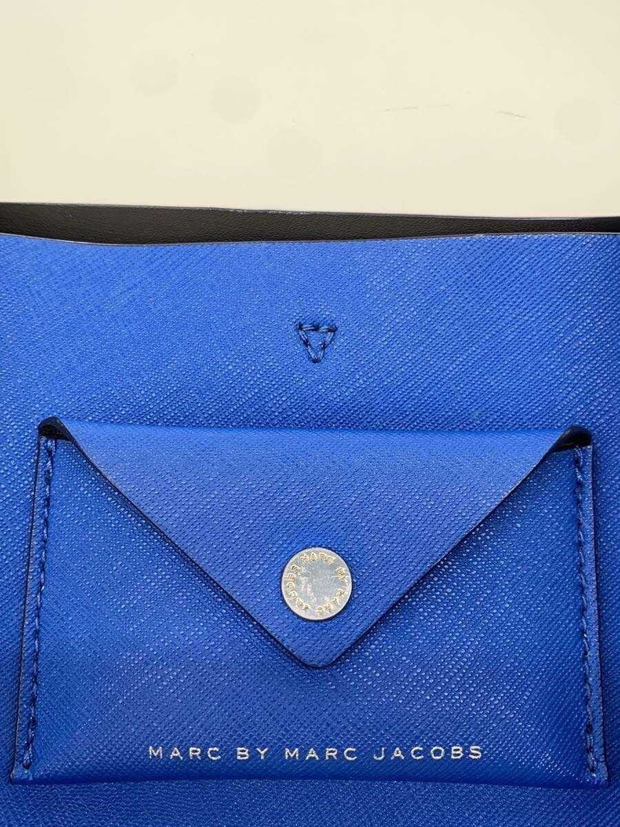 MARC BY MARC JACOBS Tote Bag Leather BLU Solid 5
