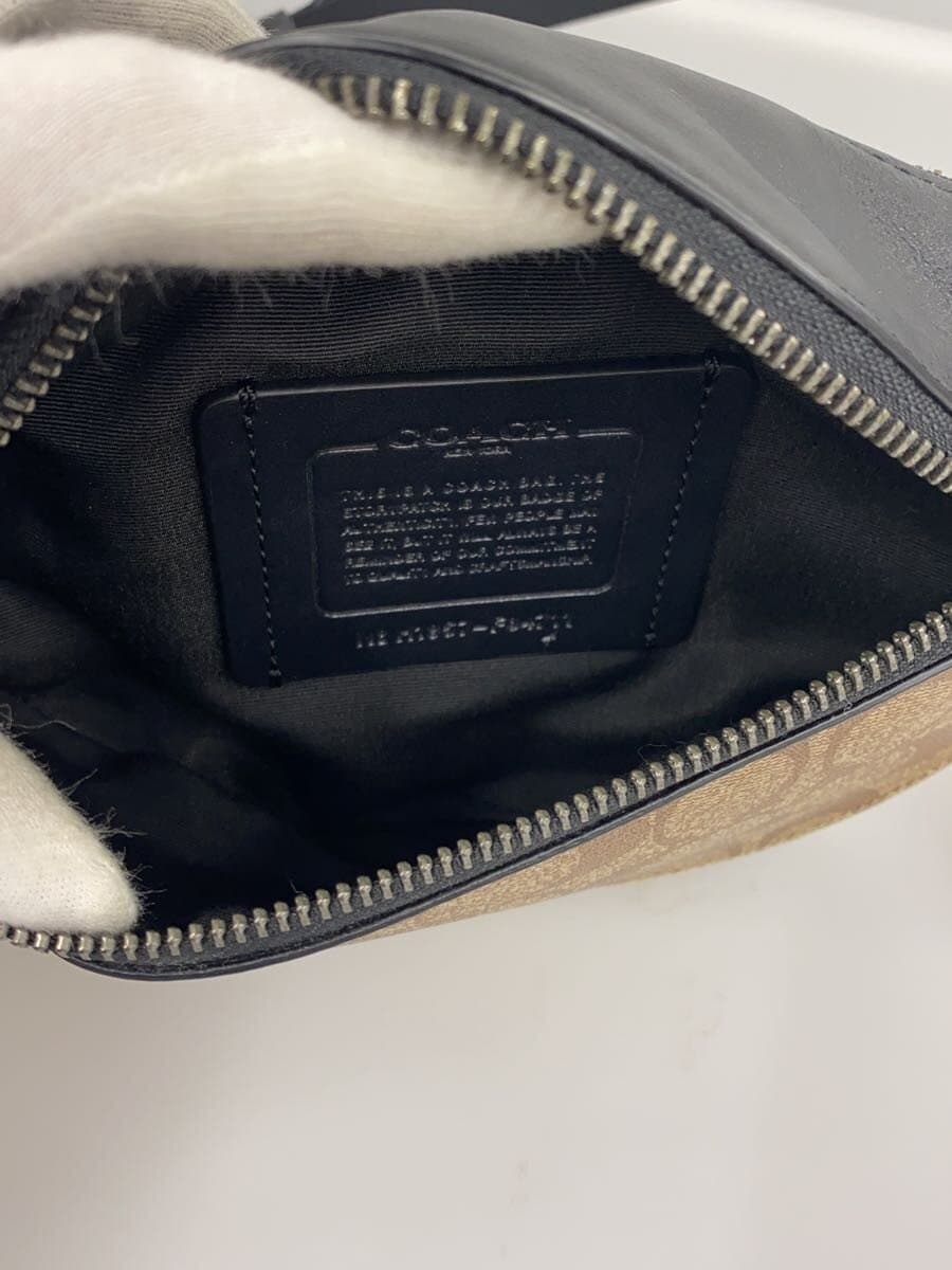 COACH Waist Bag Leather BRW All Over Pattern F84711 6