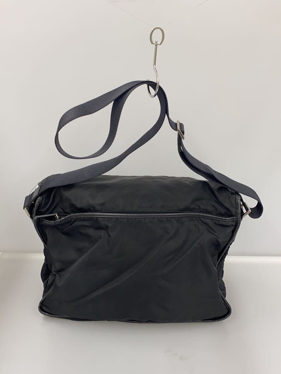 PRADA Shoulder Bag BLK Stain、Scuff、With Wear 3