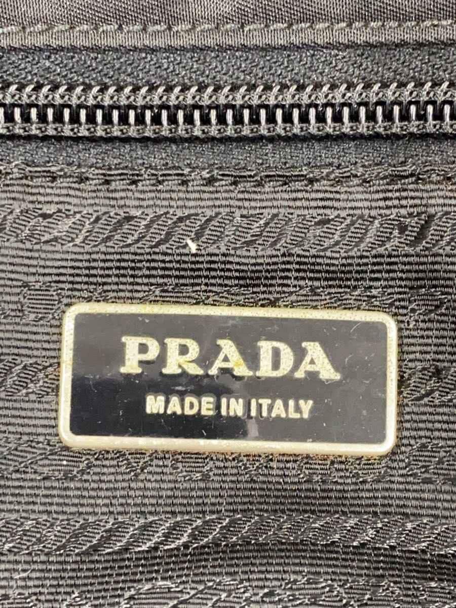 PRADA Shoulder Bag BLK Stain、Scuff、With Wear 5