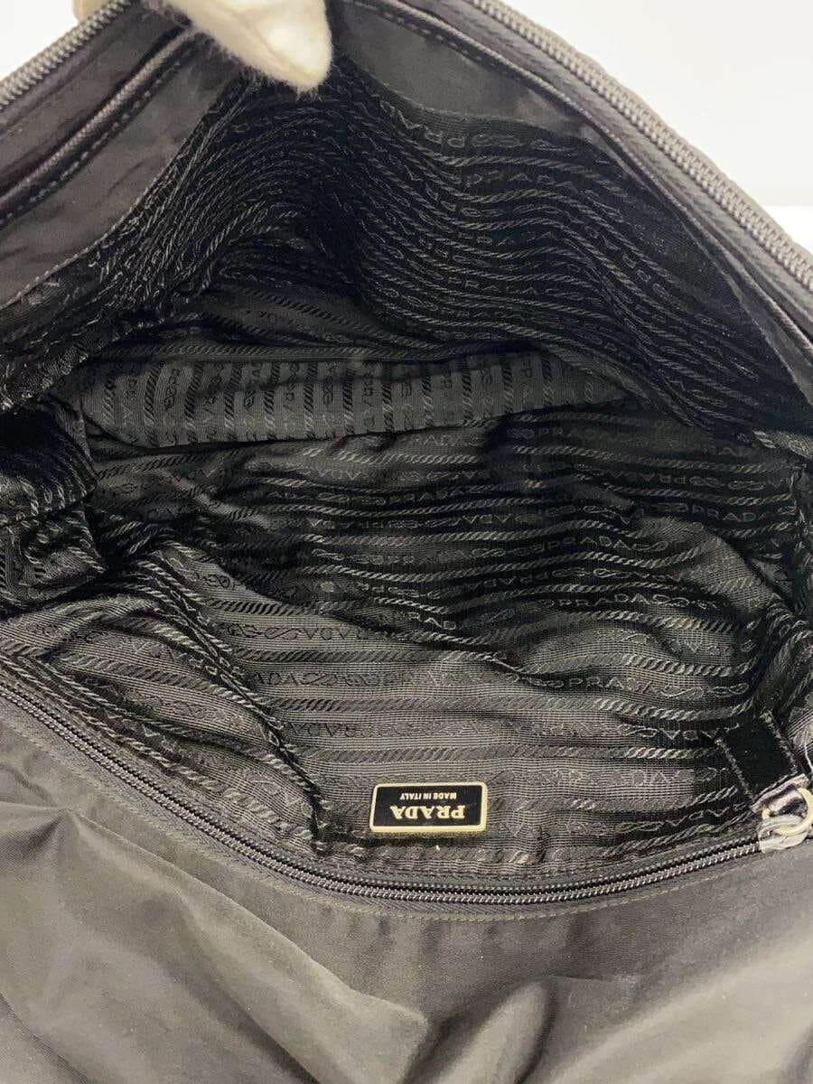 PRADA Shoulder Bag BLK Stain、Scuff、With Wear 6