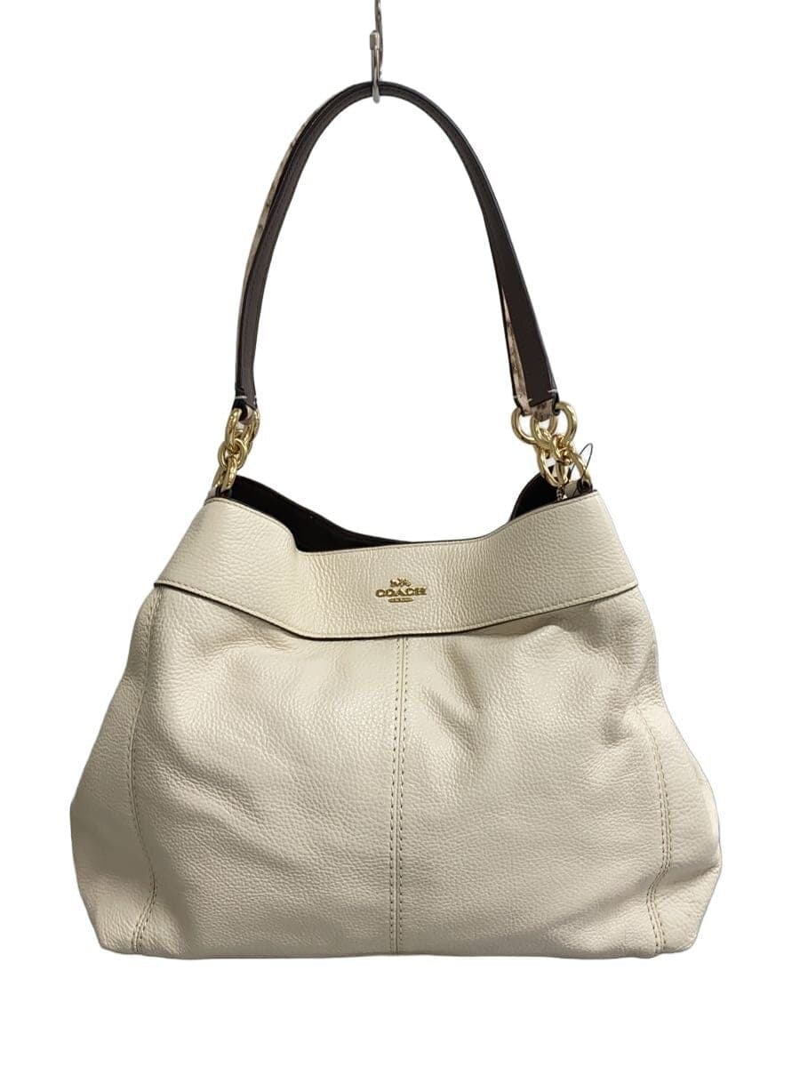 COACH tote bag leather CRM F38991