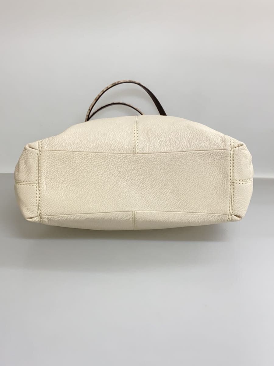 COACH tote bag leather CRM F38991 4