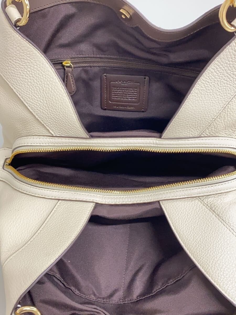 COACH tote bag leather CRM F38991 6