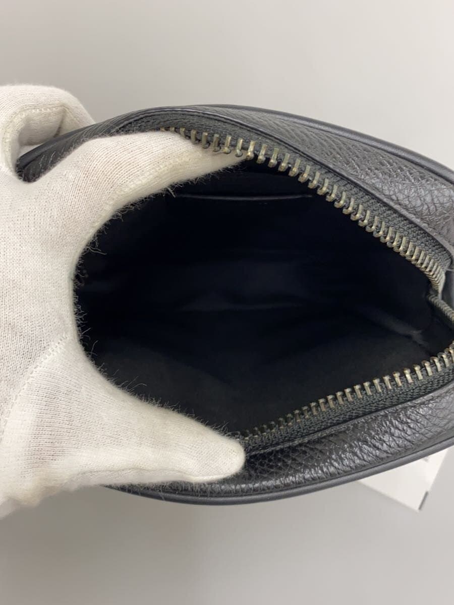 COACH Shoulder Bag Leather Black CP178 6