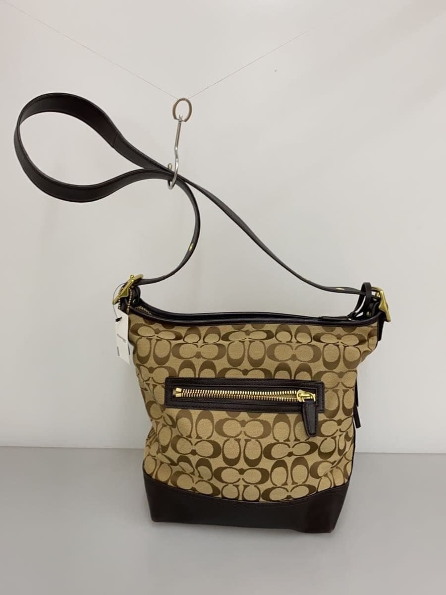 COACH Shoulder Bag Canvas BEG 25380 Slight scuffing on the corners 3