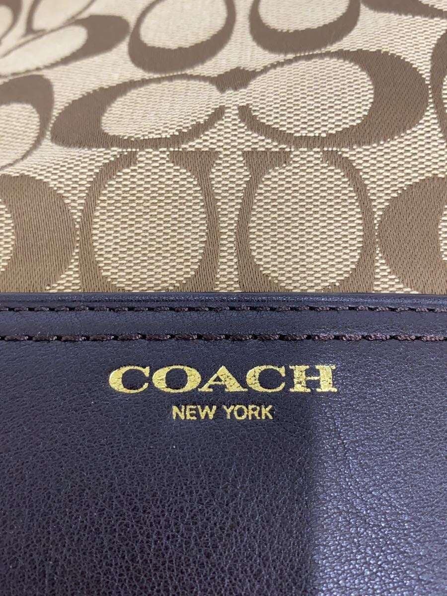 COACH Shoulder Bag Canvas BEG 25380 Slight scuffing on the corners 5