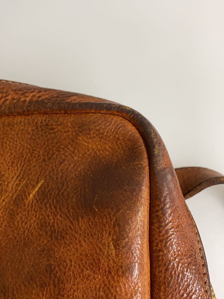 IL BISONTE clutch bag leather BRW plain 8