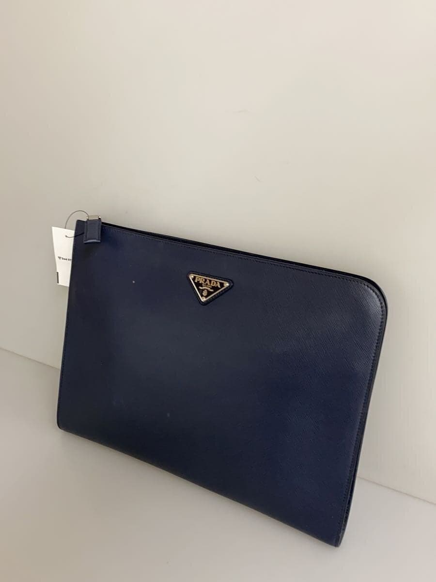 PRADA second bag leather NVY 2VN003 2