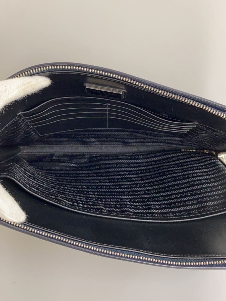 PRADA second bag leather NVY 2VN003 6